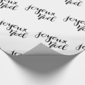 Joyeux Noel | Manuscript-feestdag Cadeaupapier (Hoek)