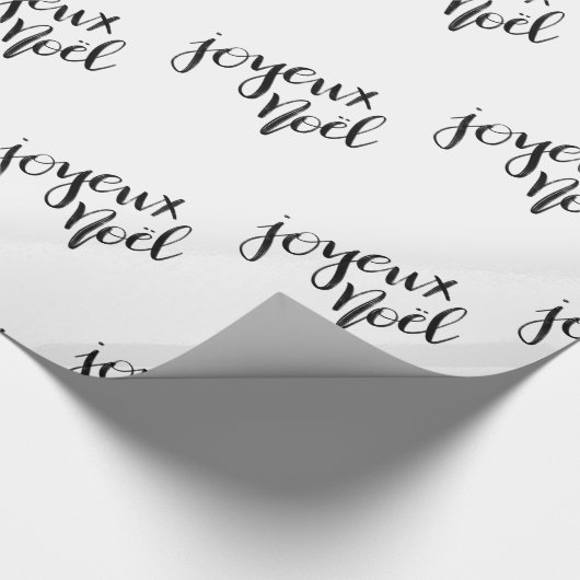 Joyeux Noel | Manuscript-feestdag Cadeaupapier (Hoek)