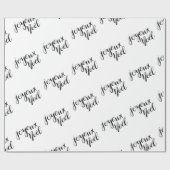 Joyeux Noel | Manuscript-feestdag Cadeaupapier (Vlak)