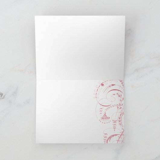 Joyeux Noel Marie Antoinette Christmas Feestdagen Kaart (Binnen)