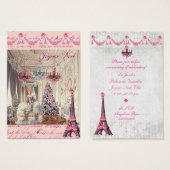Joyeux Noel Marie Antoinette Palace de Versailles Visitekaartje (Voorkant /achterkant)