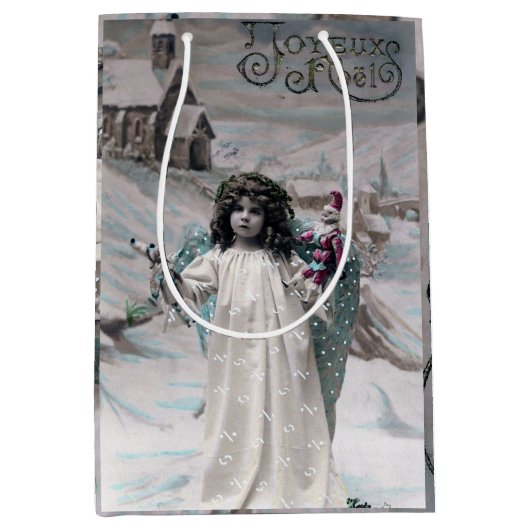 Joyeux Noel Medium Cadeauzakje (Voorkant)