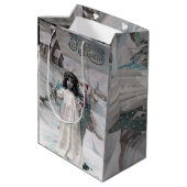 Joyeux Noel Medium Cadeauzakje (Achterkant Gekanteld)