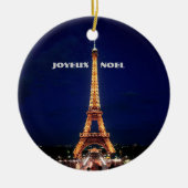 JOYEUX, NOEL (MERRY CHRISTMAS) KERAMISCH ORNAMENT (Voorkant)