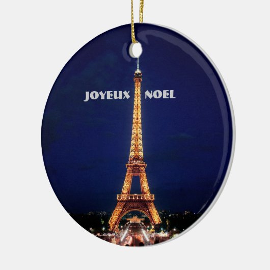 JOYEUX, NOEL (MERRY CHRISTMAS) KERAMISCH ORNAMENT (Links)