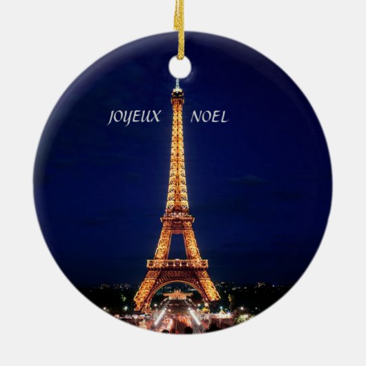 JOYEUX, NOEL (MERRY CHRISTMAS) KERAMISCH ORNAMENT (Achterkant)