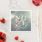 Joyeux Noel Merry KerstHappy Nieuwjaar Servet (Insitu)