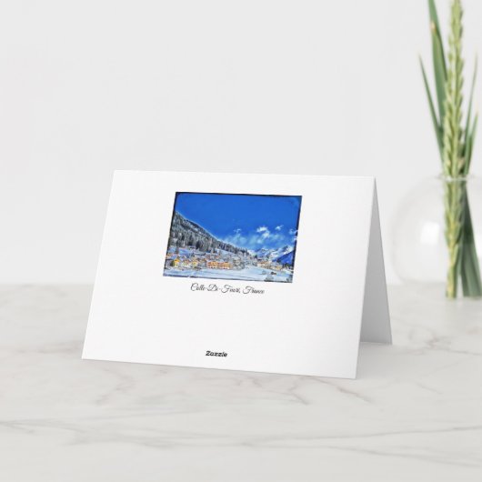 Joyeux Noel Merry Kerstmis van Colle-Di-Fuori Feestdagen Kaart (Achterkant)