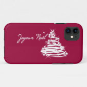Joyeux Noël met kerstboom Case-Mate iPhone Case (Achterkant (horizontaal))