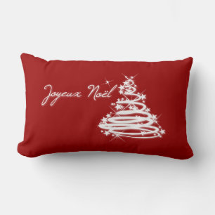 Joyeux Noël met kerstboom Kussen