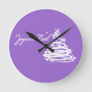 Joyeux Noël met kerstboom Ronde Klok