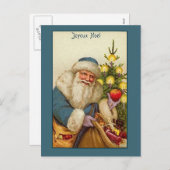 Joyeux Noel met  Sinterklaas Kaart (Voorkant / Achterkant)