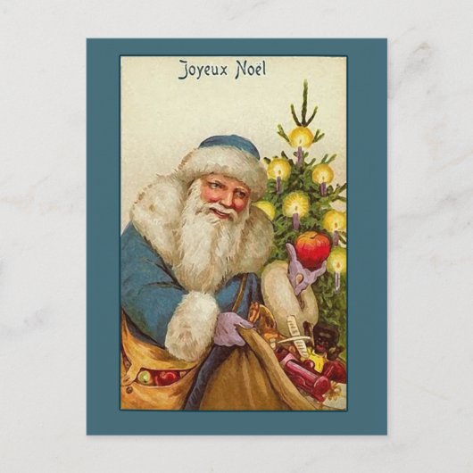 Joyeux Noel met  Sinterklaas Kaart (Voorkant)