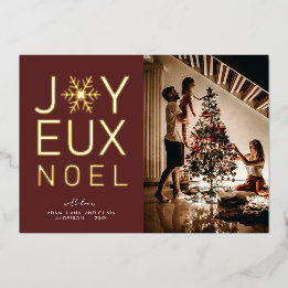 Joyeux Noel Modern en Classy Folie Kaart