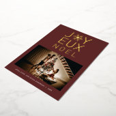 Joyeux Noel Modern en Classy Folie Kaart (Gedraaid)