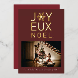 Joyeux Noel Modern en Classy Folie Kaart