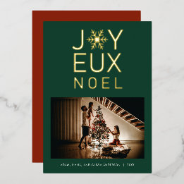 Joyeux Noel Modern en Classy Folie Kaart