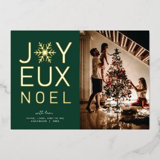 Joyeux Noel Modern en Classy Folie Kaart