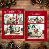 Joyeux Noel Multi Photo Holiday Kaart