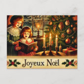 Joyeux Noël - nostalgisch Feestdagenkaart (Voorkant)