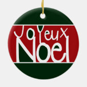 Joyeux Noel Ornament (Achterkant)