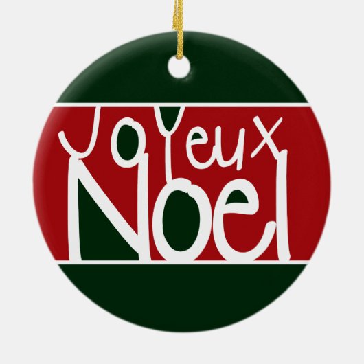 Joyeux Noel Ornament (Achterkant)