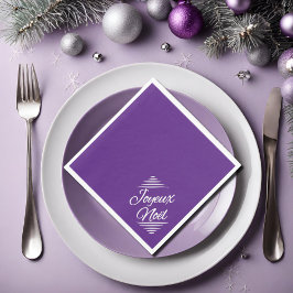 Joyeux Noel - paarse Koning Servet