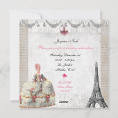 Joyeux Noel Palace de Versailles ~Marie Antoinette Feestdagenkaart (Achterkant)