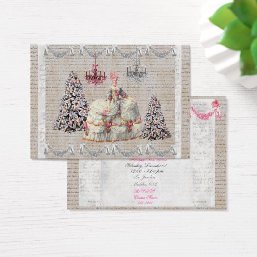 Joyeux Noel Palace de Versailles Marie Antoinette Visitekaartje (Bureau)