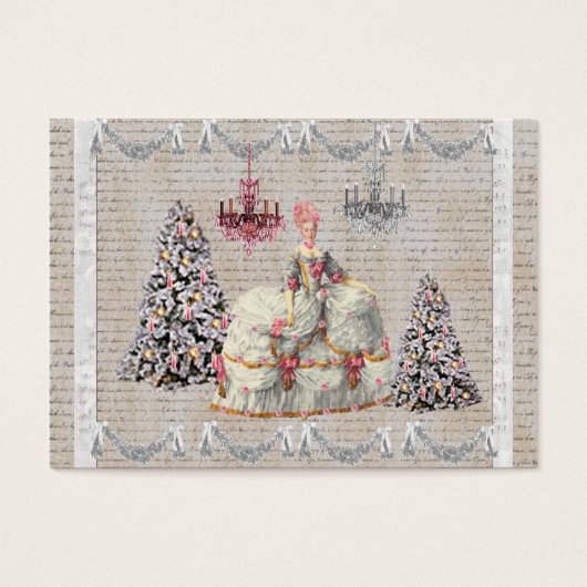 Joyeux Noel Palace de Versailles Marie Antoinette Visitekaartje (Voorkant)