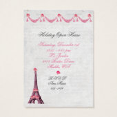 Joyeux Noel Palace de Versailles Marie Antoinette Visitekaartje (Achterkant)