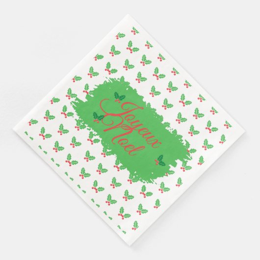 Joyeux Noel - papieren servetten (Hoek)