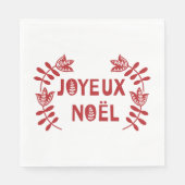 Joyeux Noel Papieren servetten (Voorkant)