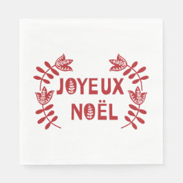 Joyeux Noel Papieren servetten