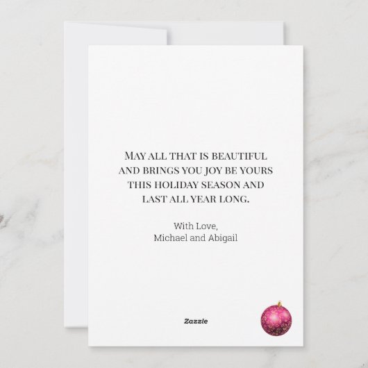 Joyeux Noel Paris Eiffel Tower kerst Feestdagenkaart (Achterkant)