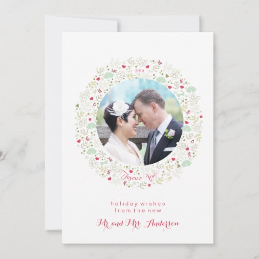 Joyeux Noel Pas getrouwd Kerst Kaart (Voorkant)