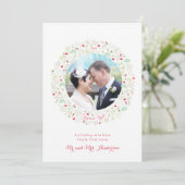 Joyeux Noel Pas getrouwd Kerst Kaart (Staand voorkant)