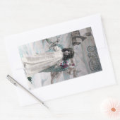 Joyeux Noel Rechthoekige Sticker (Envelop)