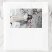 Joyeux Noel Rechthoekige Sticker (Tas)