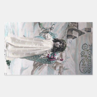 Joyeux Noel Rechthoekige Sticker