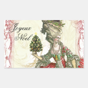 Joyeux Noel Rechthoekige Sticker