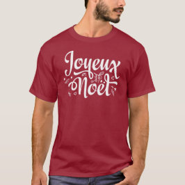 Joyeux Noel Red Franse kerst T-shirt