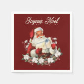 Joyeux Noel Red Servet (Voorkant)