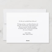 Joyeux Noël Retro Typography Black Photo Collage Feestdagenkaart (Achterkant)