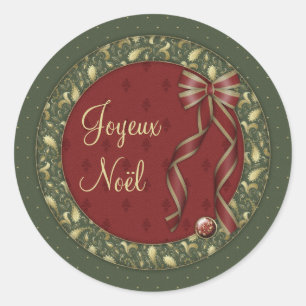 Joyeux Noel Ronde Sticker