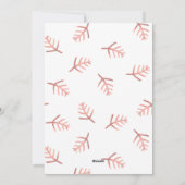 Joyeux Noel Roos Gold Typography Kerstfoto Feestdagenkaart (Achterkant)