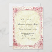 Joyeux Noel rouge Festive Kaart (Voorkant)