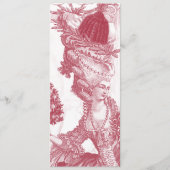 Joyeux Noel (rouge) Menu Kaart voor Wendi (Voorkant)