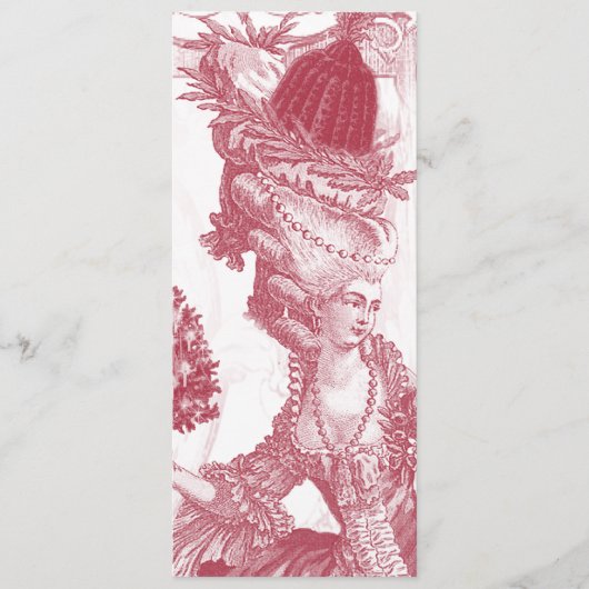 Joyeux Noel (rouge) Menu Kaart voor Wendi (Voorkant)