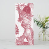 Joyeux Noel (rouge) Menu Kaart voor Wendi (Staand voorkant)